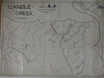 Candle Creek, Alaska Mining Map circa 1900's