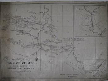 Squaw Creek, Washington Mining Map 1896