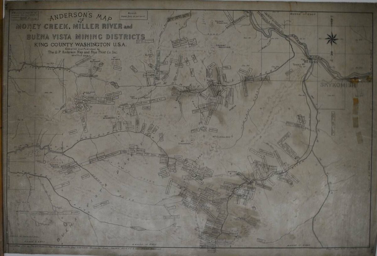King County, Washington Mining Map 1897
