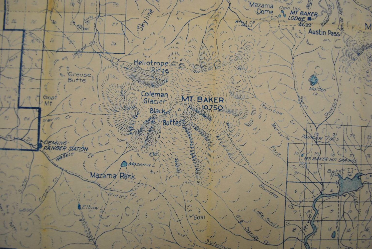 County, Washington circa 1930’s Kroll Antique Maps