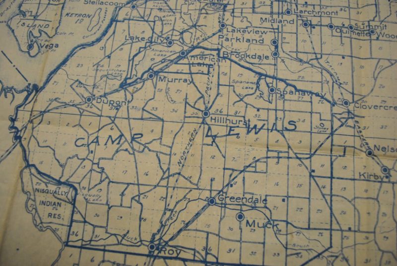 Pierce County, Washington circa 1925 Kroll Antique Maps