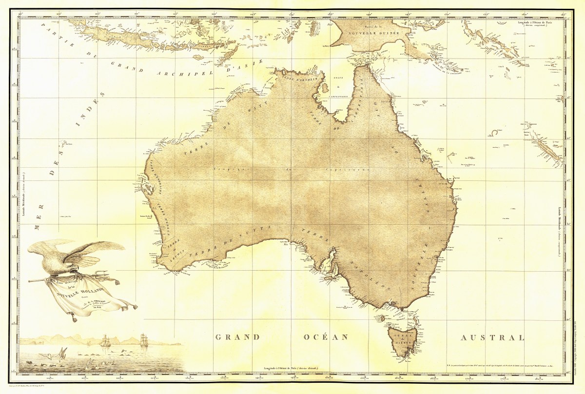 Australia 1808 Kroll Antique Maps
