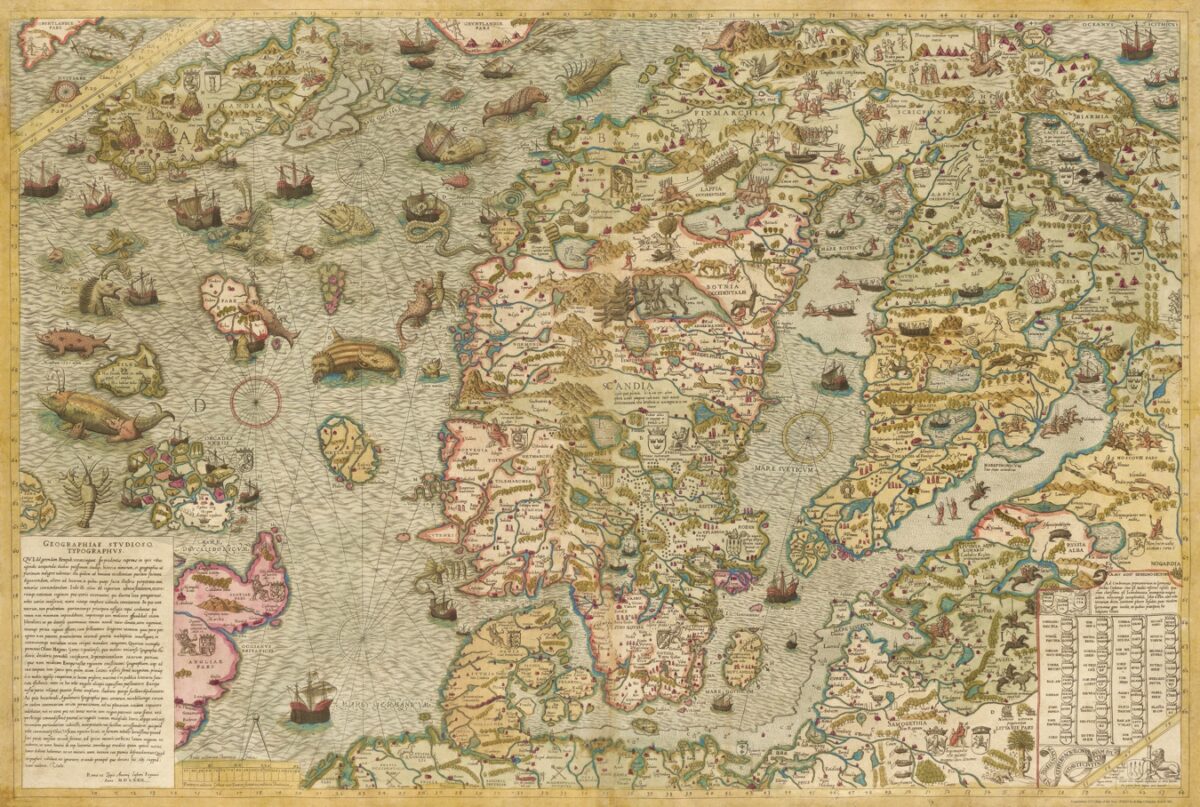 Scandinavia 1572 (Map of the Sea)