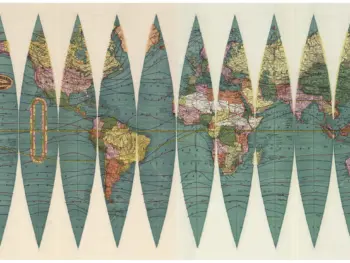 World Map, 1891 - Globe